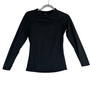 ClimateRight by Cuddl Duds Kids Black Plush Warmth Base Layer Top XS Thermal